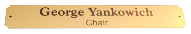 Engraved Nameplates for Offices, Desks or Plaques Image