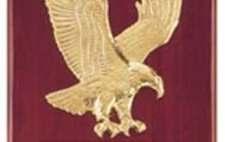 Cast Eagle on Rosewood Plaque