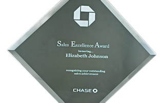 Beveled Glass Diamond Sign