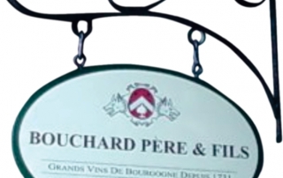 Oval Sign blank with printed sign with wrought iron hanger and chain