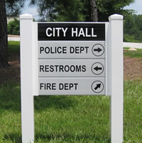 Sign Post with Frame