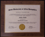 Laminated Diploma Plaques Image